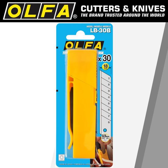 OLFA Blades Lb-30b 30/pack 18mm With Belt Clip